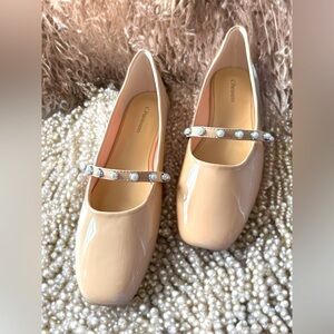 New C. Paravano Patent Leather Mary Jane Shoes for Women
